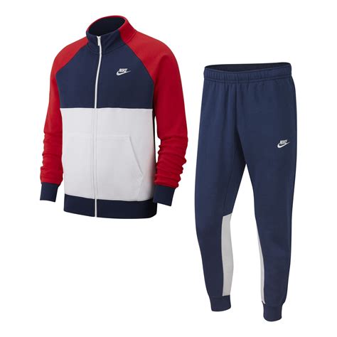 nike trainingsanzug blau weiß|Herren Trainingsanzüge – Oberteile .